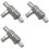 3X Coffee Machine Steam Valves Adapter Coffee Machine Adapter Two Way Control Valves 1