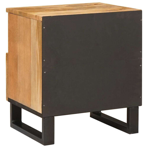 VidaXL vidaXL Bedside Cabinet Natural 40 x 33 x 46 cm Solid Mango Wood 2