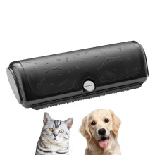 PetPog Deshedding Brush for Dogs & Cats, Short & Medium Coats, Black