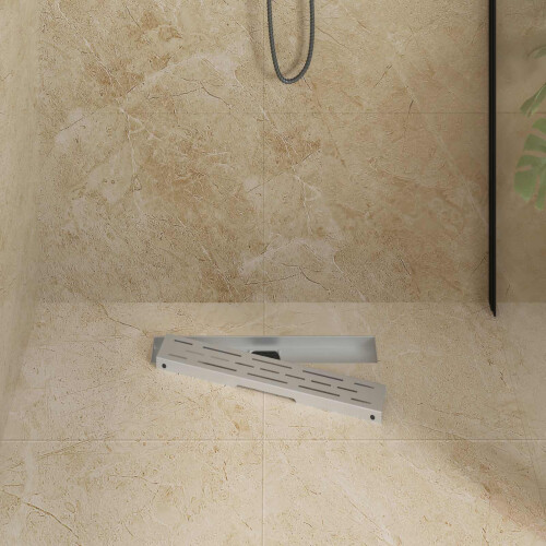 VidaXL vidaXL Shower Drain Line Design with 360 Siphon Silver 50 cm 2