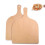 4pcs Wooden Pizza Board Pizza Paddle Cutting Natural with Simple Baking 3
