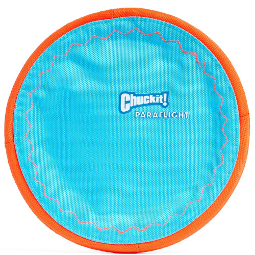 Chuckit! Chuckit! Paraflight – Durable Flying Disc Dog Toy for Fetch, High Visibility, La