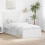 VidaXL vidaXL Bed Frame with Headboard White 90 x 190 cm Solid Pine Wood 1