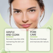 (3PCS) Mung Bean pH-Balanced Cleansing Foam | Hydrating & Gentle Face Cleanser for All Skin Types | Facial Cleanser for Makeup Remover