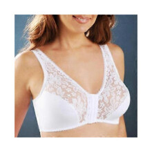 (5XL,White(5pcs)Bras for Women no steel ring Front Closure Bra Comfortable Everyday Bralette