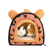 Pantula Guinea Pig Bed House - Cave Cozy Large Hamster Small Animal Beds Hideout with Removable Pad for Hamster Rabbit Hedgehog Chinchilla Bearded