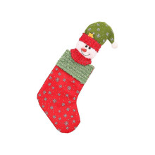 (B) Christmas Stocking Christmas Tree Decoration Holiday Party Treat Bag For Tree Mantels Front Door Indoor and Outdoor Multicolor New Arrival