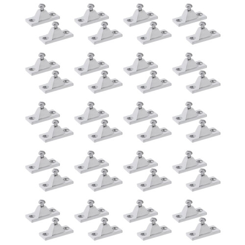 40 Pieces Marine Deck Hinge Boat Bimini Top Fitting Hardware