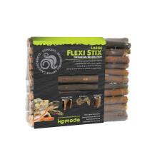 Komodo Flexi Stix, Terrarium or Vivarium Décor, Suitable for reptiles, amphibians and invertebrates,Brown, Large