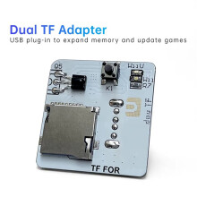 2X New Dual TF Adapter for for WiiU Console Button USB Plug-in to Expand Memory Update Games Accessories
