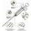 Flavor injector for meat, 60ml syringe with 3 needles 3