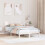VidaXL vidaXL Bed Frame White 120 x 190 cm Solid Pine wood 1