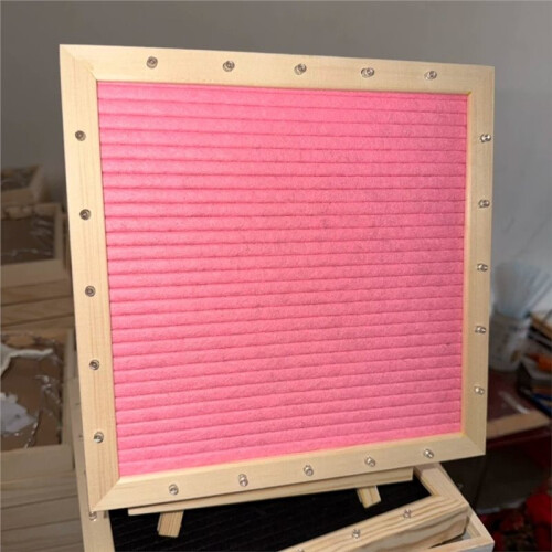 Replaceable  Letter Board with LED Lights, Wooden Message Board, Handmade Standing LED Light Message Board
