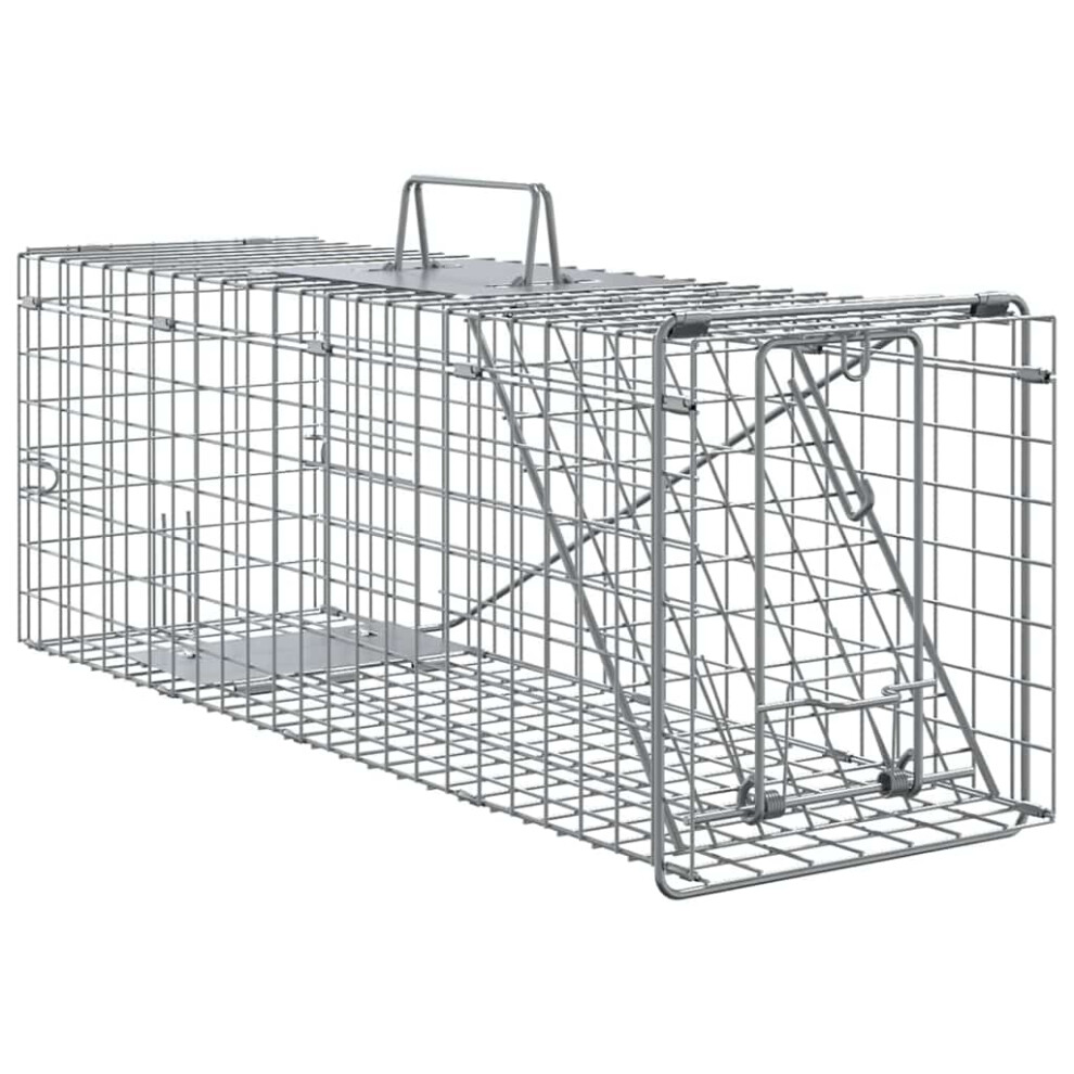 Vidaxl Animal Trap Anthracite 61 X 20 X 21.5 Cm Steel