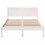 VidaXL vidaXL Bed Frame White 120 x 190 cm Solid Pine wood 4