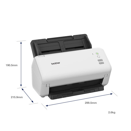 Brother Brother ADS-4100 Desktop Document Scanner |SuperSpeed USB 3.0 | Double-sided | 60 Sheet ADF, UK Plug 2