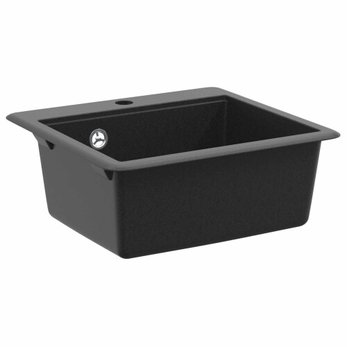 VidaXL vidaXL Sink Black 470 x 440 mm Granite 1