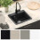 VidaXL vidaXL Sink Black 470 x 440 mm Granite 4