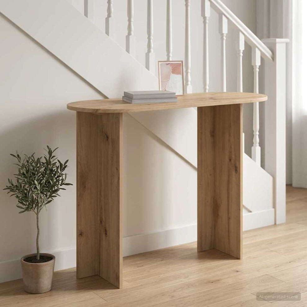 Vidaxl Console Table Artisan Oak 100 X 39.5 X 75 Cm Engineered Wood