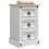 VidaXL vidaXL Bedside Table Corona White 35 x 32.5 x 58 cm Solid Pine Wood 2