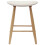 VidaXL vidaXL Dining Chairs 2 pcs Natural 46 x 37 x 63 cm Solid Rubber Wood 4