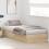 VidaXL vidaXL Storage Bed Frame Sonoma Oak 90 x 200 cm Engineered Wood 3