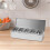 (5 Grids) Stainless Steel Condiment Server Organizer Condiment Bar Storage Containers for 4