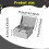 (2 Grids) Stainless Steel Condiment Server Organizer Condiment Bar Storage Containers for 4