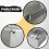 (2 Grids) Stainless Steel Condiment Server Organizer Condiment Bar Storage Containers for 5