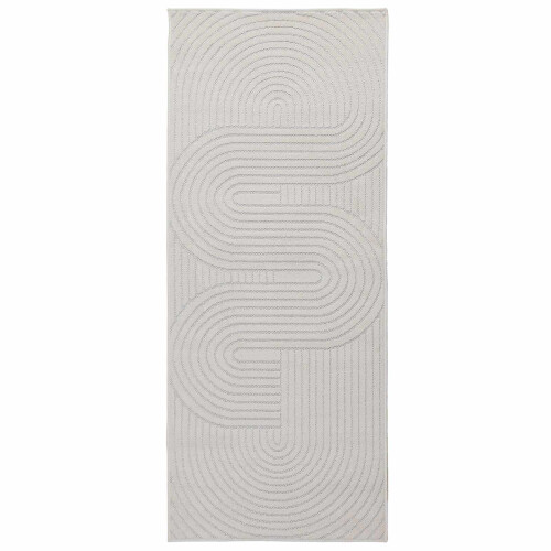 VidaXL vidaXL Area Rugs Rectangular PALMERAS Cream 200 x 80 cm Polyester 1