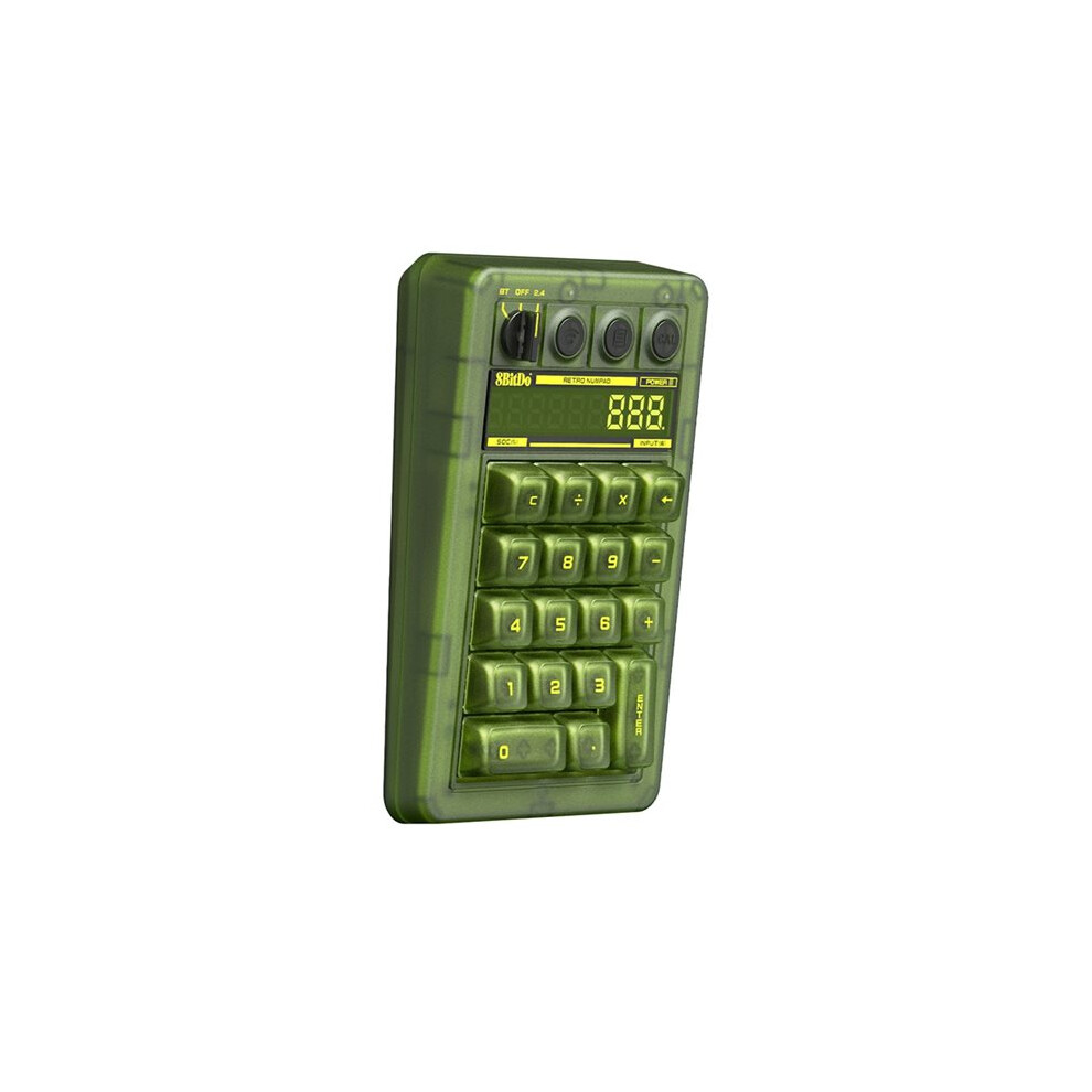 8Bitdo Retro 18 Mechanical Numpad With Built-In Calculator Tri-Mode Connectivity / 2.4G / Wired For Pc 6031739702907