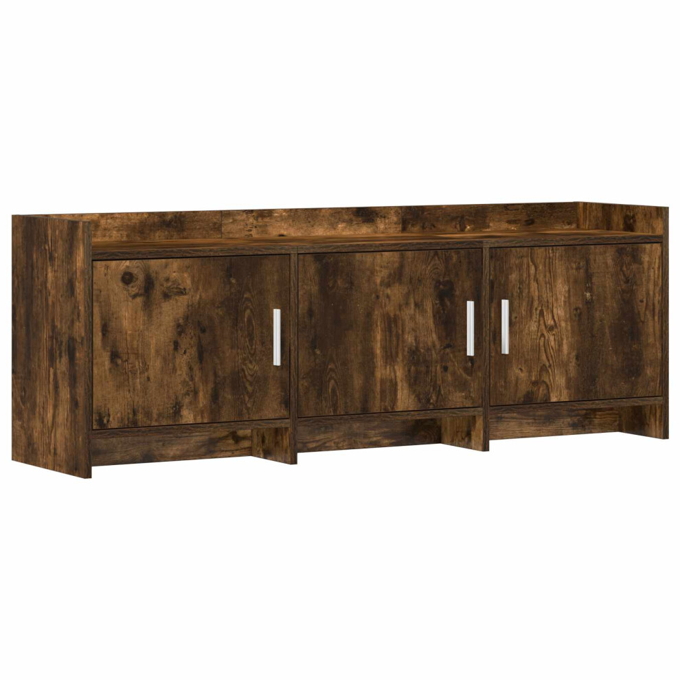 Vidaxl Tv Cabinet 130 X 33 X 47 Cm Smoked Oak Engineered Wood