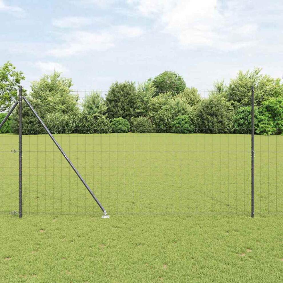 Vidaxl Welded Wire Fence With Spikes 10 X 1.6 M (W X H)