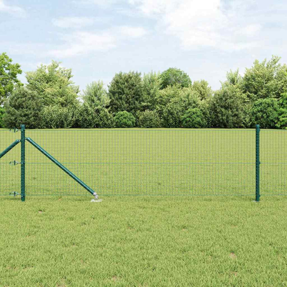 Vidaxl Welded Wire Fence With Spikes 50 X 0.6 M (W X H)