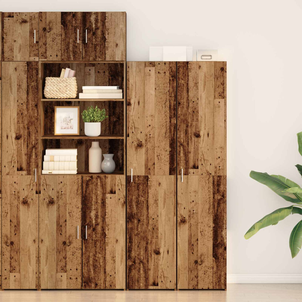 Vidaxl Highboard Old Wood 40 X 42.5 X 185 Cm
