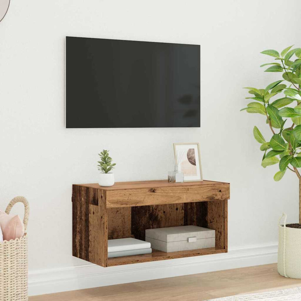 Vidaxl Tv Cabinet Set 60 X 30 X 30 Cm Old Wood Engineered Wood, Brown - Image 3