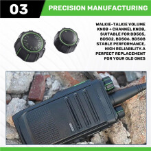Walkie Talkie Volume Knob+Channel Knob for  BD505 BD502 BD506 BD508