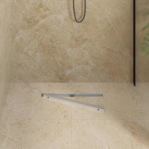 VidaXL vidaXL 360 Shower Drain with Slim Model Silver 50 cm 2