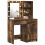 VidaXL vidaXL Dressing Table Set with Drawer 2 pcs Smoked Oak Engineered Wood 2