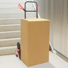 vidaXL Hand Trolley Black and Red 64.5 x 49.5 x 114 cm Steel