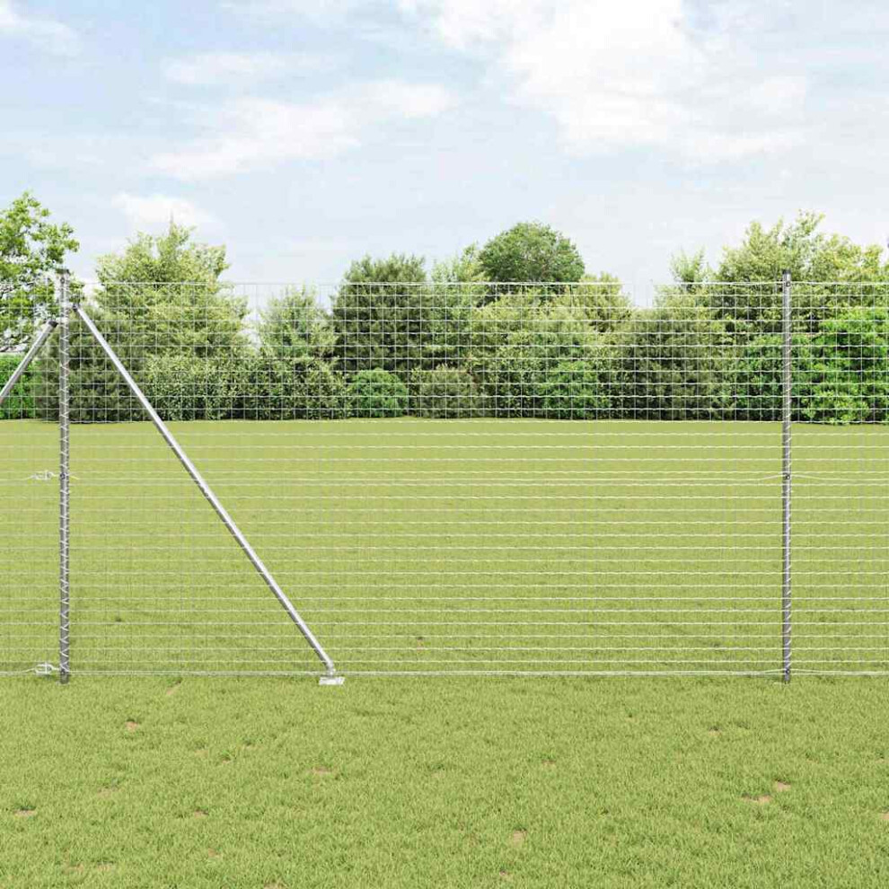 Vidaxl Welded Wire Fence With Spikes 10 X 1.6 M (W X H)
