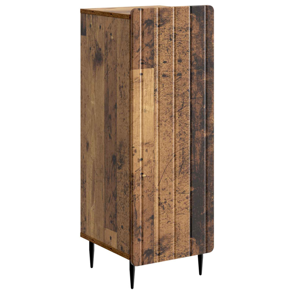 Vidaxl Sideboard Old Wood 34.5 X 33 X 92 Cm Engineered Wood