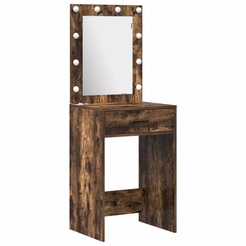 VidaXL vidaXL Dressing Table Set with Drawer 2 pcs Smoked Oak Engineered Wood 2