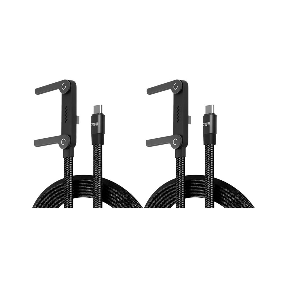 240W Typec To Typec Charge Cable With Stand For Fast Charging And Data Sync 1.5M 4714134514109