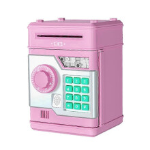 Electronic Piggy Bank ATM Password Money Box Safe Smart Fingerprint Automatic Banking Kids Gift Mon