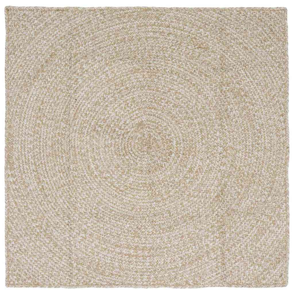 Vidaxl Area Rugs Natural And White 120 X 120 Cm Jute