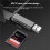 Multi-Functional Dual-Port Type-C/USB 2.0 Card Reader Supporting  TF Memory Cards Plug &  for Phone PC 3