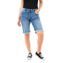 LADY KNEE LENGTH DENIM SHORT MIDBLUE 12