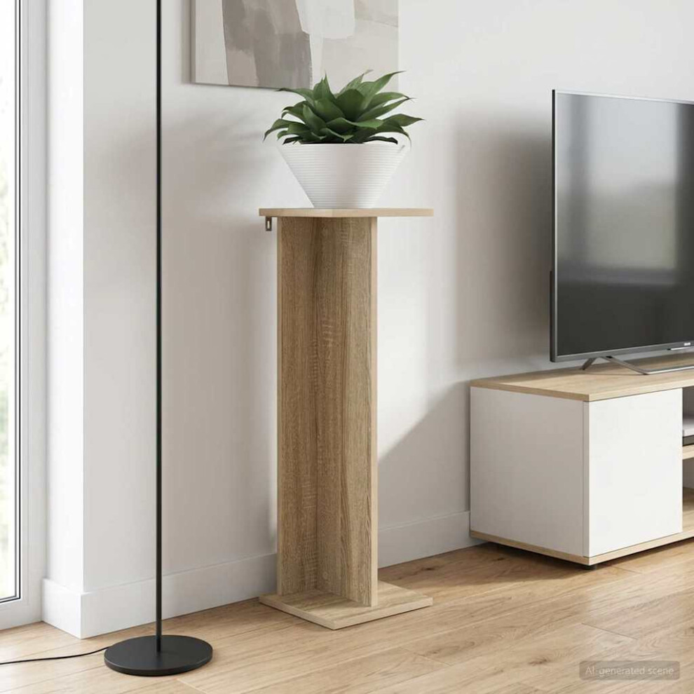 Vidaxl Plant Stand 2 Pcs Sonoma Oak 25 X 25.5 X 80.5 Cm