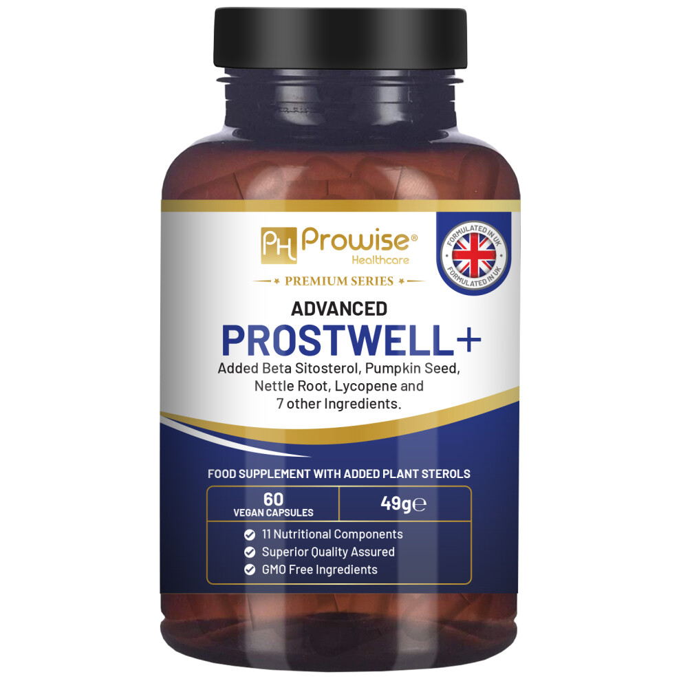 Prowise Healthcare Advanced Prostwell Plus 60 Vegan Capsules Added Beta Sitosterol